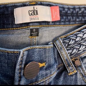 CAbi Button Fly Skinny Jeans size 8